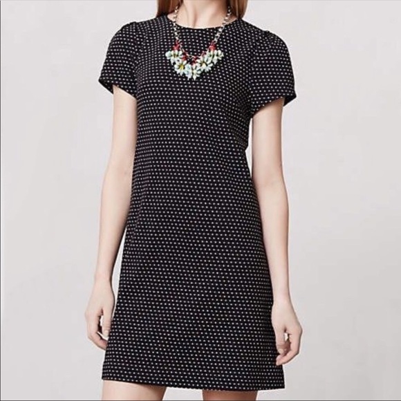 Anthropologie Dresses & Skirts - Anthropologie Maeve Black Polka Dot Shift Dress